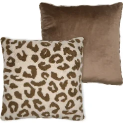Coussin imprimé léopard