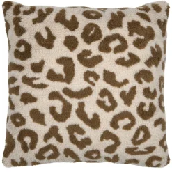 Coussin imprimé léopard