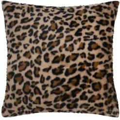 Coussin imprimé léopard