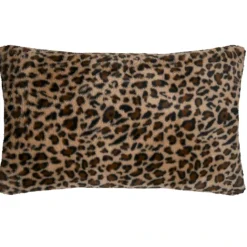 Coussin imprimé léopard