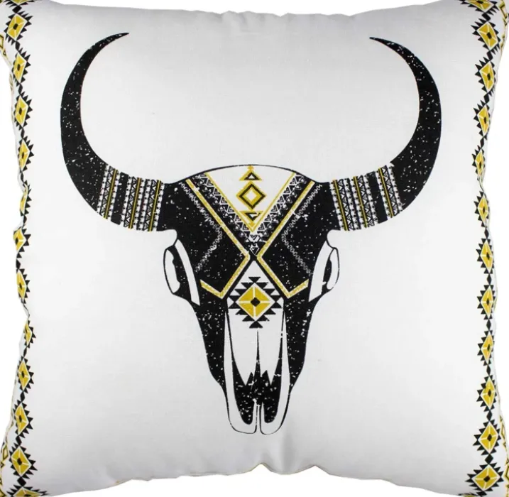 Coussin Imprimé "Tête de Buffle"