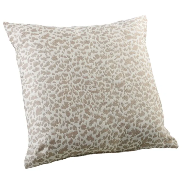 Coussin jacquard abstrait texturé style naturel