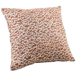 Coussin jacquard abstrait texturé style naturel