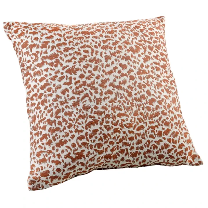 Coussin jacquard abstrait texturé style naturel