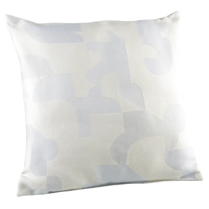 Coussin jacquard géométrique texturé rétro