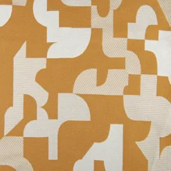 Coussin jacquard géométrique texturé rétro