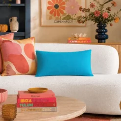 Coussin non déhoussable en coton uni