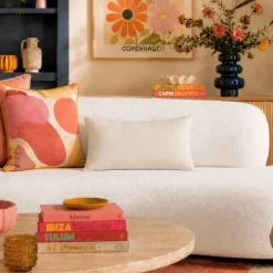 Coussin non déhoussable en coton uni