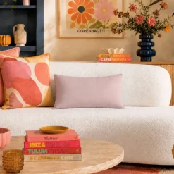 Coussin non déhoussable en coton uni