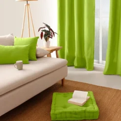 Coussin non déhoussable en coton uni