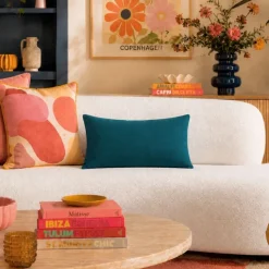 Coussin non déhoussable en coton uni
