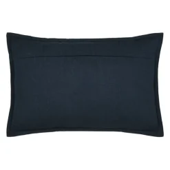 Coussin polycoton brodé style bord de mer