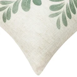 Coussin polylin imprimé feuillage