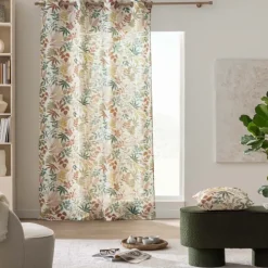 Coussin polylin imprimé feuillages