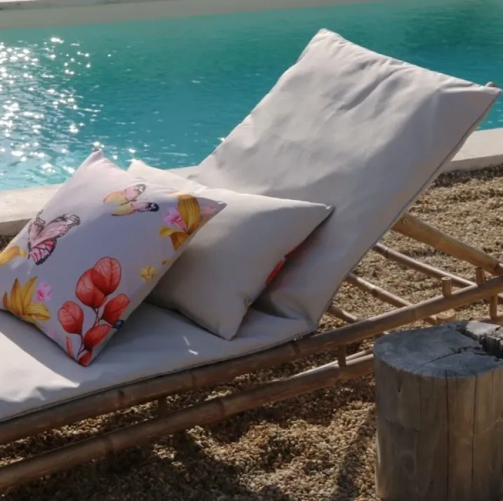 Coussin rectangle uni extérieur