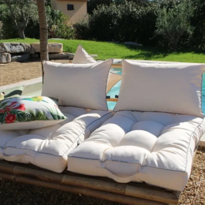 Coussin rectangle uni extérieur