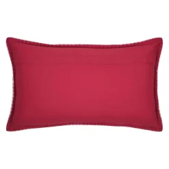 Coussin rectangulaire en coton déhoussable à motif télécabine