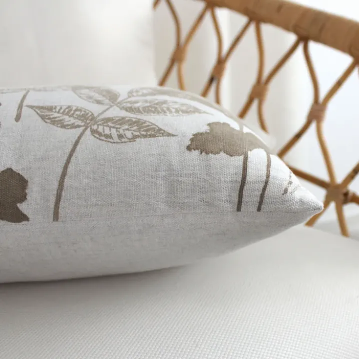 Coussin rectangulaire motif nature