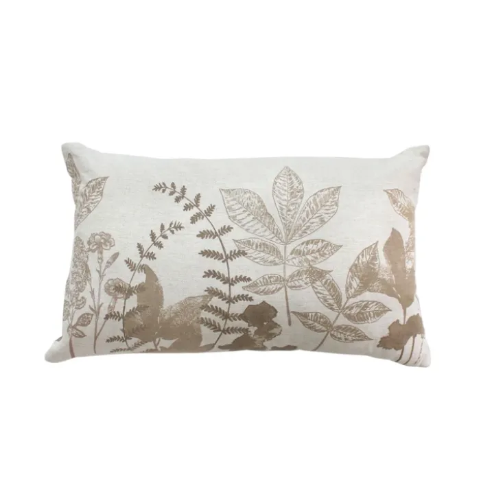 Coussin rectangulaire motif nature