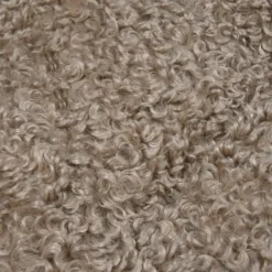 Coussin rond bouclette doudou