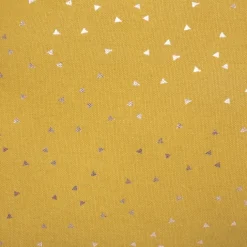 Coussin étoile à motifs métallisés