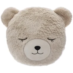 Coussin tête d'ours enfant