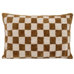 Coussin tufté damier