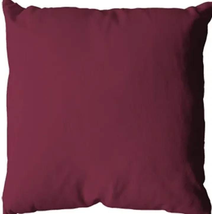 Coussin uni en polyester déhoussable