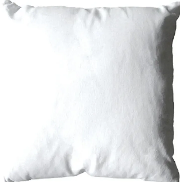 Coussin uni en polyester déhoussable