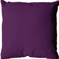 Coussin uni en polyester déhoussable