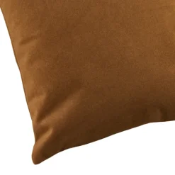 Coussin velours effet peau de pêche