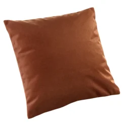 Coussin velours effet peau de pêche