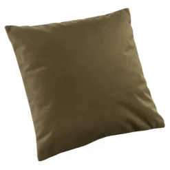 Coussin velours effet peau de pêche