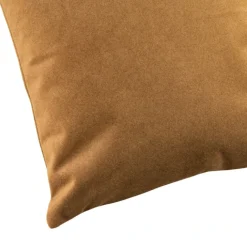 Coussin velours effet peau de pêche