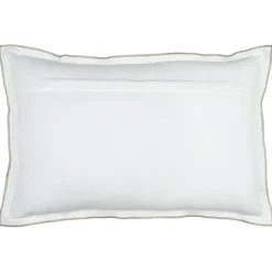 Coussin volant plat feston noir coton