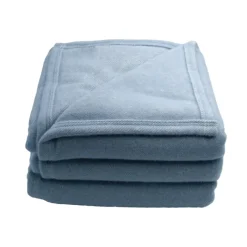 Couverture en laine mélangée effet denim