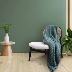 Couverture polaire à effet côtelé 3D