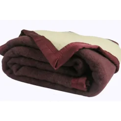 Couverture Pure Laine Vierge 600g/m2 bicolore
