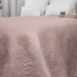Couvre-lit microfibre à motif floral