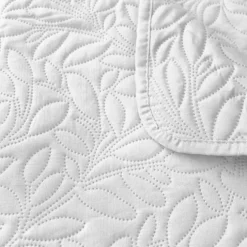 Couvre-lit microfibre à motif floral
