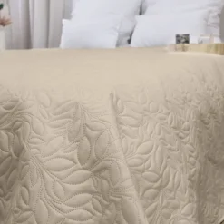 Couvre-lit microfibre à motif floral