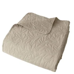 Couvre-lit microfibre à motif floral