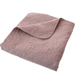 Couvre-lit microfibre à motif floral