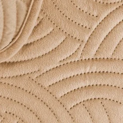 Couvre-lit 3 pièces matelassé velours + deux taies
