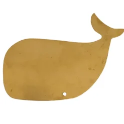 Déco murale baleine en laiton