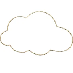 Déco murale nuage fil laiton torsadé