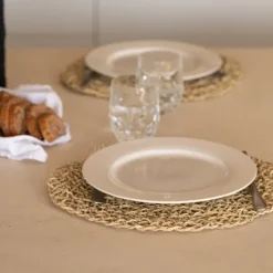 Dessous de plat fibre de palmier ajouré