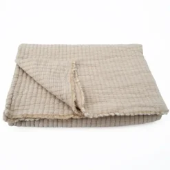 Dessus de lit en coton lavé matelassé boutis