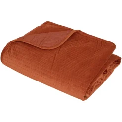 Dessus de lit gaufré avec 2 taies assorties