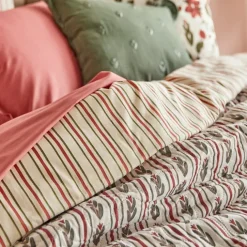 Dessus de lit imprimé réversible
